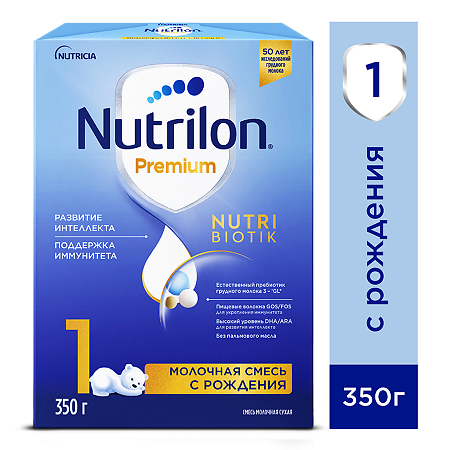 Nutricia Нутрилон 1 Premium NutriBiotik Молочная смесь с рождения 350 г 1 шт