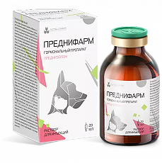 Купить Преднифарм раствор для инъекций фл 20 мл ВЕТЕРИНАРНЫЙ 1 шт цена