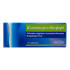 Купить Клопидогрел-Оксфорд таблетки покрыт.плен.об. 75 мг 28 шт цена