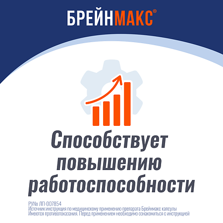 Брейнмакс капсулы 250 мг+250 мг 20 шт