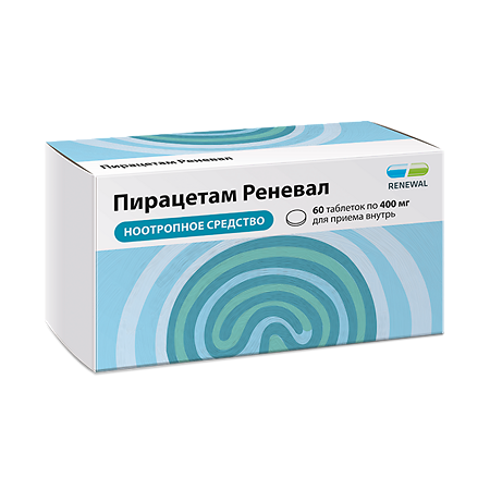 Пирацетам Реневал таблетки покрыт.плен.об. 400 мг 60 шт