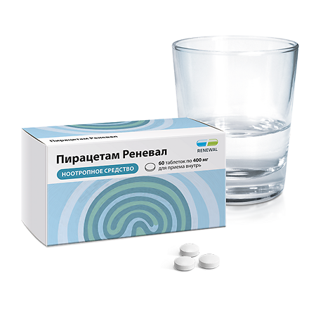 Пирацетам Реневал таблетки покрыт.плен.об. 400 мг 60 шт