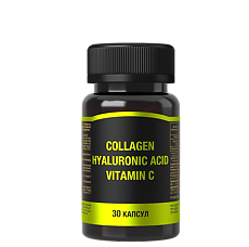 Купить Коллаген, Гиалуроновая кислота, Витамин С (Collagen, Hyaluronic acid, Vitamin C) капсулы массой 625 мг 30 шт цена