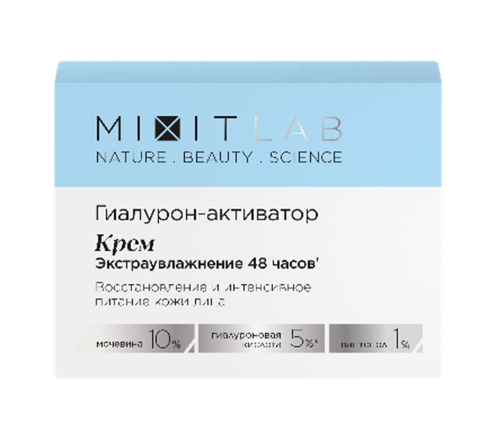 Mixit Lab WOW Moisture Крем экстраувлажнение с мочевиной и гиалуроновой  кислотой для всех типов кожи 50 мл 1 шт