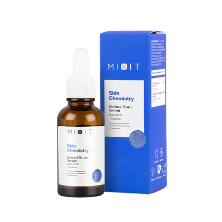 Изображение товара Mixit Skin Chemistry Ночная обновляющая сыворотка с ретинолом 30 мл 1 шт