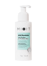 Купить Mixit AHA! Revolution Обновляющий пилинг-эксфолиант для лица с гликолевой кислотой бамбуковым углем и пантенолом 100 мл 1 шт цена