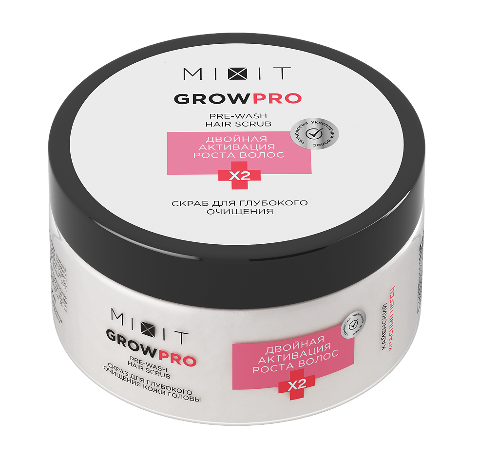 Mixit Grow Pro Скраб для глубокого очищения кожи головы 200 мл 1 шт ...