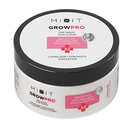 Mixit Grow Pro Скраб для глубокого очищения кожи головы Pre-Wash Hair Scrub 200 мл 1 шт