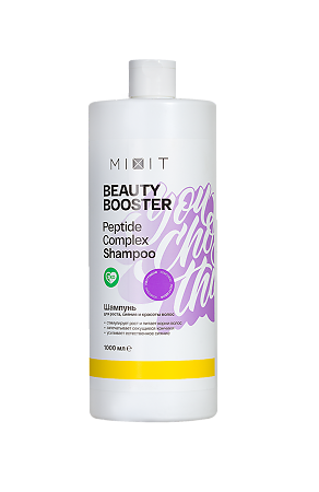 Mixit Beauty Booster Шампунь укрепляющий для волос Peptide complex shampoo 1000 мл 1 шт