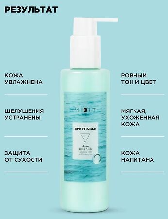 Mixit Spa Rituals Увлажняющее молочко для тела с экстрактами ламинарии и мяты 200 мл 1 шт