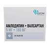 Амлодипин+Валсартан таблетки покрыт.плен.об. 5 мг+160 мг 30 шт