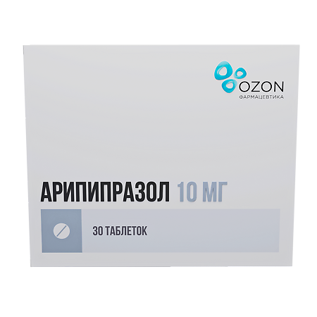 Арипипразол таблетки 10 мг 30 шт