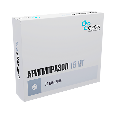Арипипразол таблетки 15 мг 30 шт