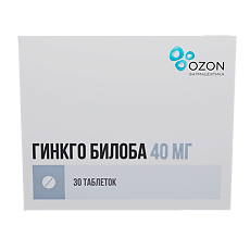 Купить Гинкго Билоба таблетки покрыт.плен.об. 40 мг 30 шт цена