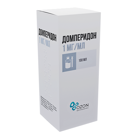 Домперидон суспензия для приема внутрь 1 мг/мл фл 100 мл 1 шт
