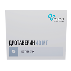 Изображение товара Дротаверин таблетки 40 мг 100 шт