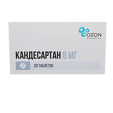Изображение товара Кандесартан таблетки 8 мг 28 шт