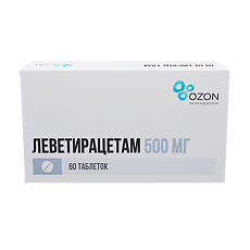 Купить Леветирацетам таблетки покрыт.плен.об. 500 мг 60 шт цена