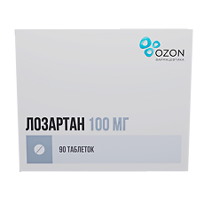 Изображение товара Лозартан таблетки покрыт.плен.об. 100 мг 90 шт