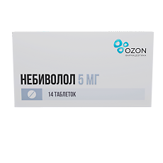 Купить Небиволол таблетки 5 мг 14 шт цена
