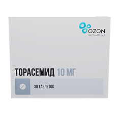 Купить Торасемид таблетки 10 мг 30 шт цена