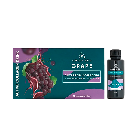Питьевой коллаген Grape жидкость во фл по 50 мл 10 шт