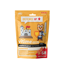 Изображение товара Vitime Gummy Мармеладные жевательные пастилки Иммуно массой 2,5 г в zip-пакете 60 шт