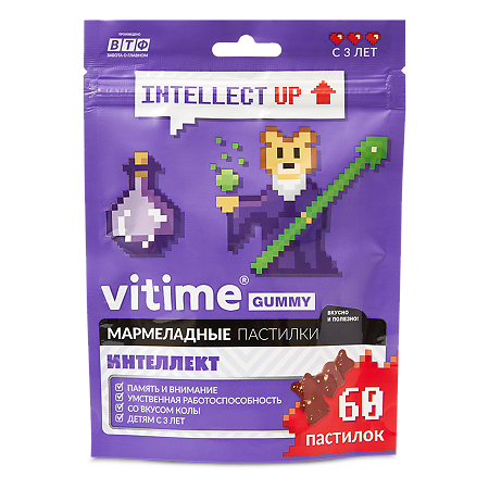 Изображение товара Мармеладные пастилки Vitime Gummy для интеллекта 60 шт по 2,5 г