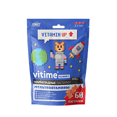 Купить Vitime Gummy Мармеладные жевательные пастилки Мультивитамины массой 2,5 г в zip-пакете 60 шт цена