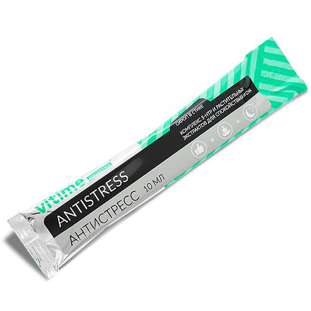 Витайм Аквастик Антистресс/VITime Aquastick Antistress жидкость в стиках по 10 мл 10 шт