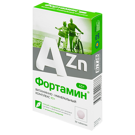 Витаниум Фортамин 45+ таблетки массой 750 мг 30 шт