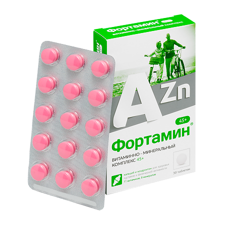 Витаниум Фортамин 45+ таблетки массой 750 мг 30 шт