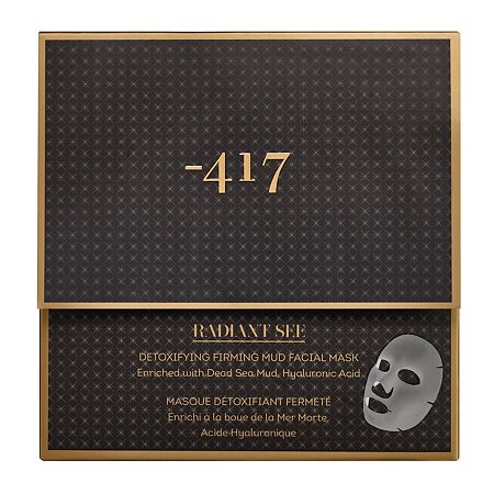 Minus 417 Radiant See Тканевая детокс-маска для упругости и плотности кожи лица с грязью Мертвого моря 20 мл 1 шт