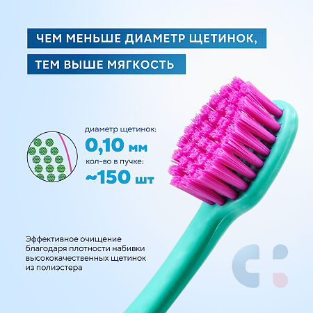 Curasept Softline Зубная щетка Maxi Soft 010 сверхмягкая 1 шт