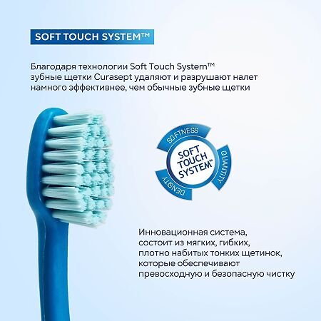 Curasept Softline Зубная щетка Medium 017 средней жесткости 1 шт