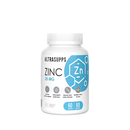 Ultrasupps Цинк/Zinc 25 мг капсулы массой 346 мг 60 шт