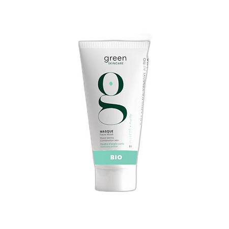 Green Skincare Purity Очищающая детокс маска с зеленой глиной и какао 50 мл 1 шт