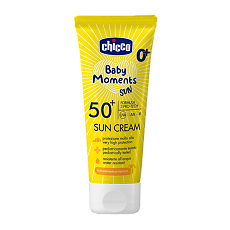 Купить Chicco Крем солнцезащитный 0+ Baby Moments Sun SPF50+ 75 мл 1 шт цена