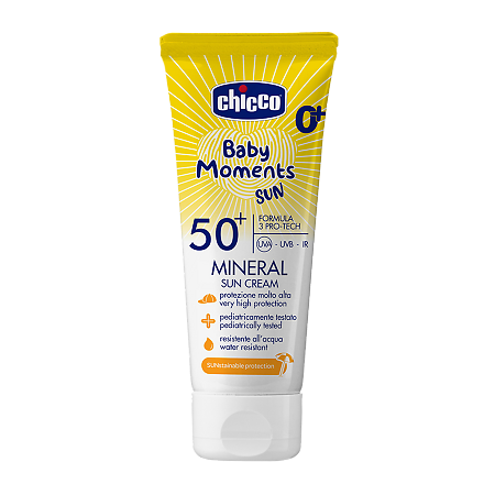 Изображение товара Минеральный солнцезащитный крем для детей Chicco SPF50+ 75 мл