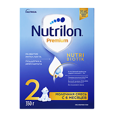 Купить Nutricia Нутрилон 2 Premium NutriBiotik Сухая молочная смесь с 6 мес 350 г 1 шт цена