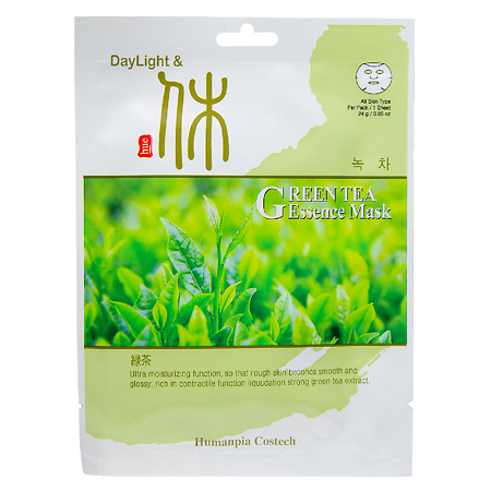 DayLight Тканевая маска с экстрактом зеленого чая на основе эссенции 24 г 1 шт