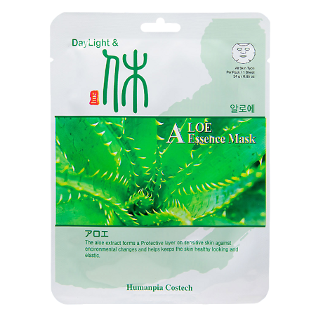 DayLight Тканевая маска с экстрактом алое на основе эссенции 24 г 1 шт