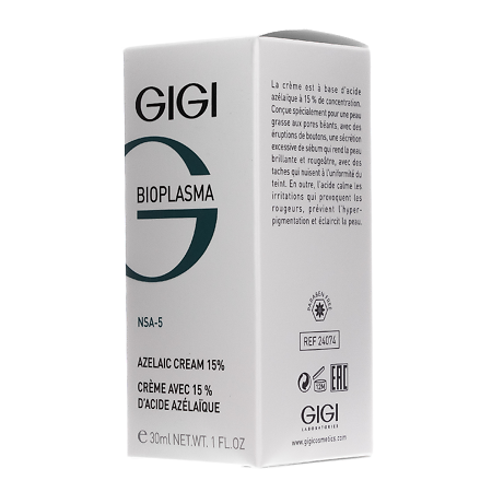 GIGI Bioplasma Крем для лица с азелаиновой кислотой NSA-5 Azelaic Cream 15% 30 мл 1 шт