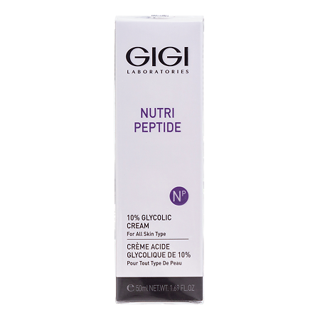 GIGI Nutri Peptide Пептидный крем для лица с 10% гликолиевой кислотой 10% Glycolic Cream 50 мл 1 шт
