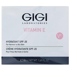 Купить GIGI Vitamin E Крем увлажняющий для нормальной и сухой кожи лица Hydratant SPF20 50 мл 1 шт цена