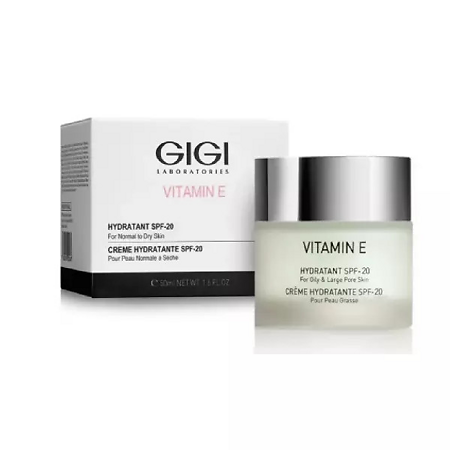 GIGI Vitamin E Крем увлажняющий для нормальной и сухой кожи лица Hydratant SPF20 50 мл 1 шт