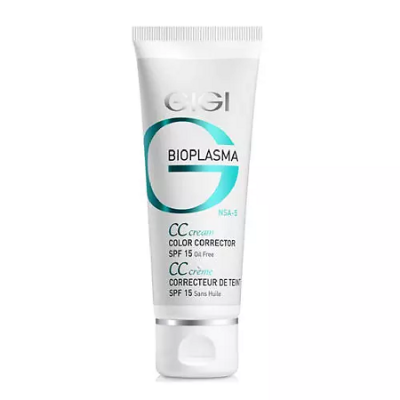 GIGI Bioplasma Крем для коррекции цвета кожи лица CC-Cream Color Corrector SPF15 75 мл 1 шт