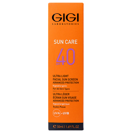Изображение товара GIGI Sun Care Легкая солнцезащитная эмульсия для лица увлажняющая Ultra Light SPF40 50 мл 1 шт