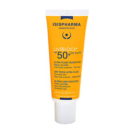 Изображение товара IsisPharma Uveblock Dry Touch Солнцезащитный ультра-флюид Сухое прикосновение SPF50+ 40 мл 1 шт