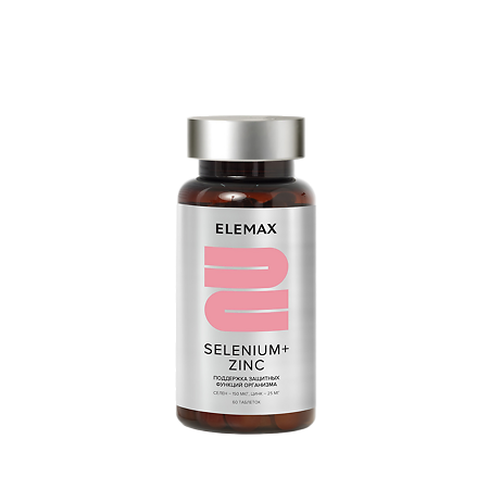 Elemax Cелен + Цинк таблетки по 500 мг 60 шт